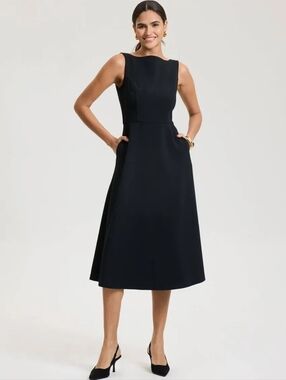 Women's Sleeveless Tailored Midi Dress - A New Day™